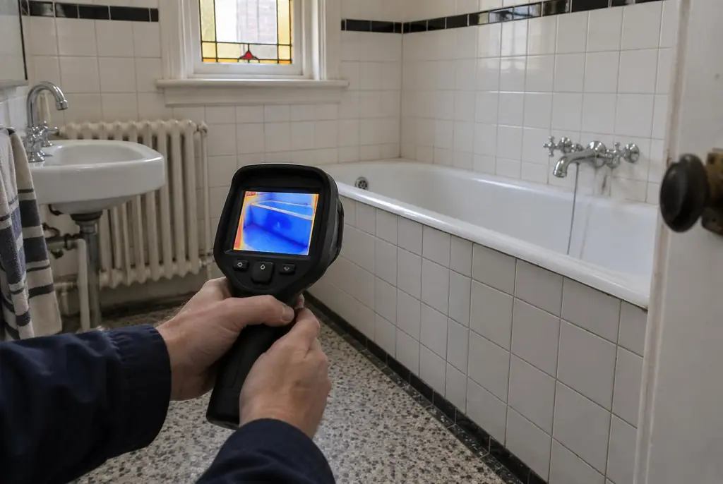 Lekdetectie Vianen – onderzoek in een badkamer van een oudere woning